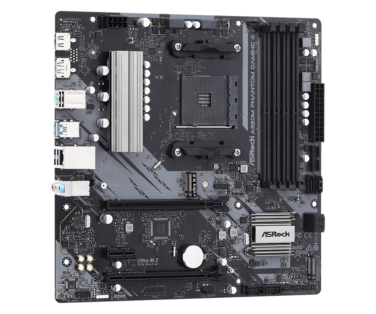 Материнська плата ASRock A520M Phantom Gaming 4 Socket AM4